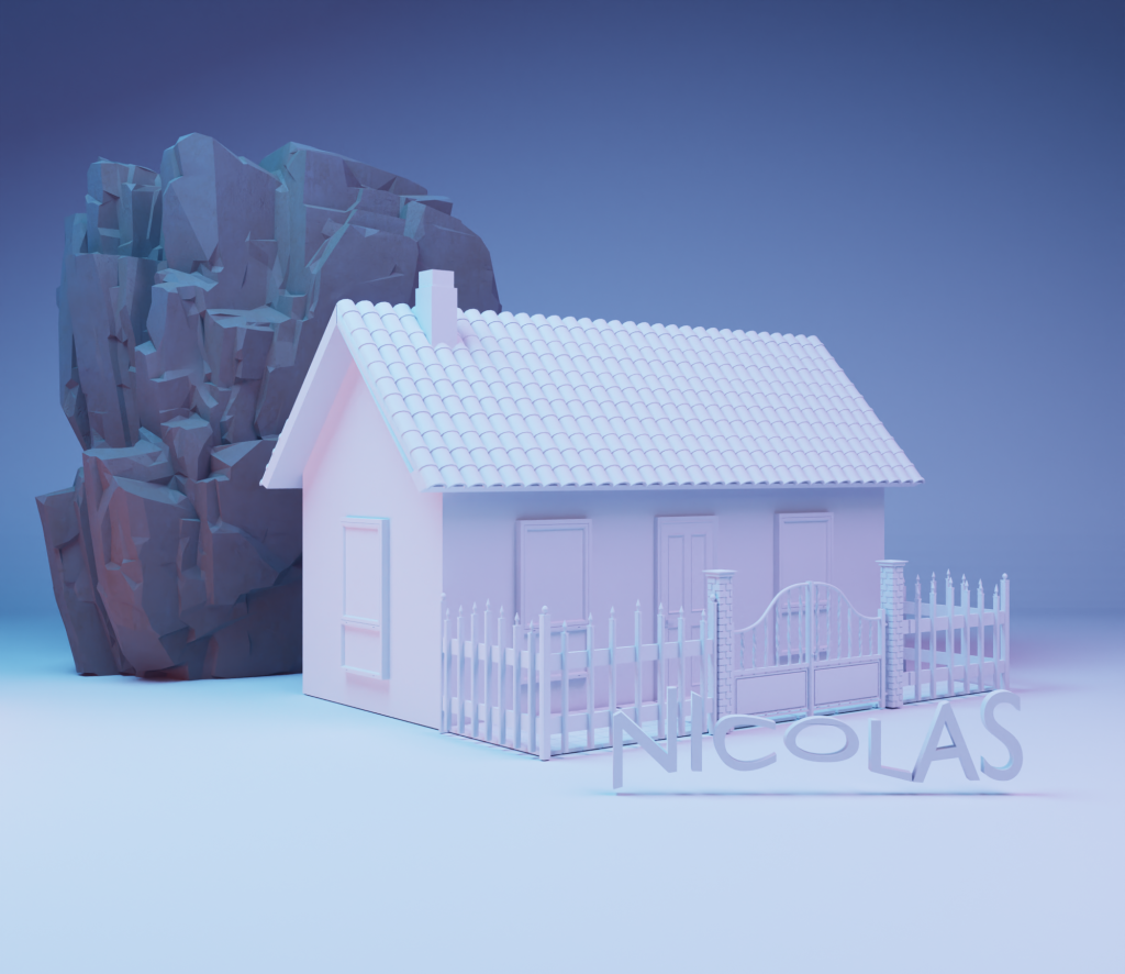 nicolas brulport modelisation petite maison blender